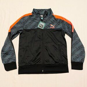 Puma Track Jacket Zip Up Kids Boys Medium 10-12 Sweater